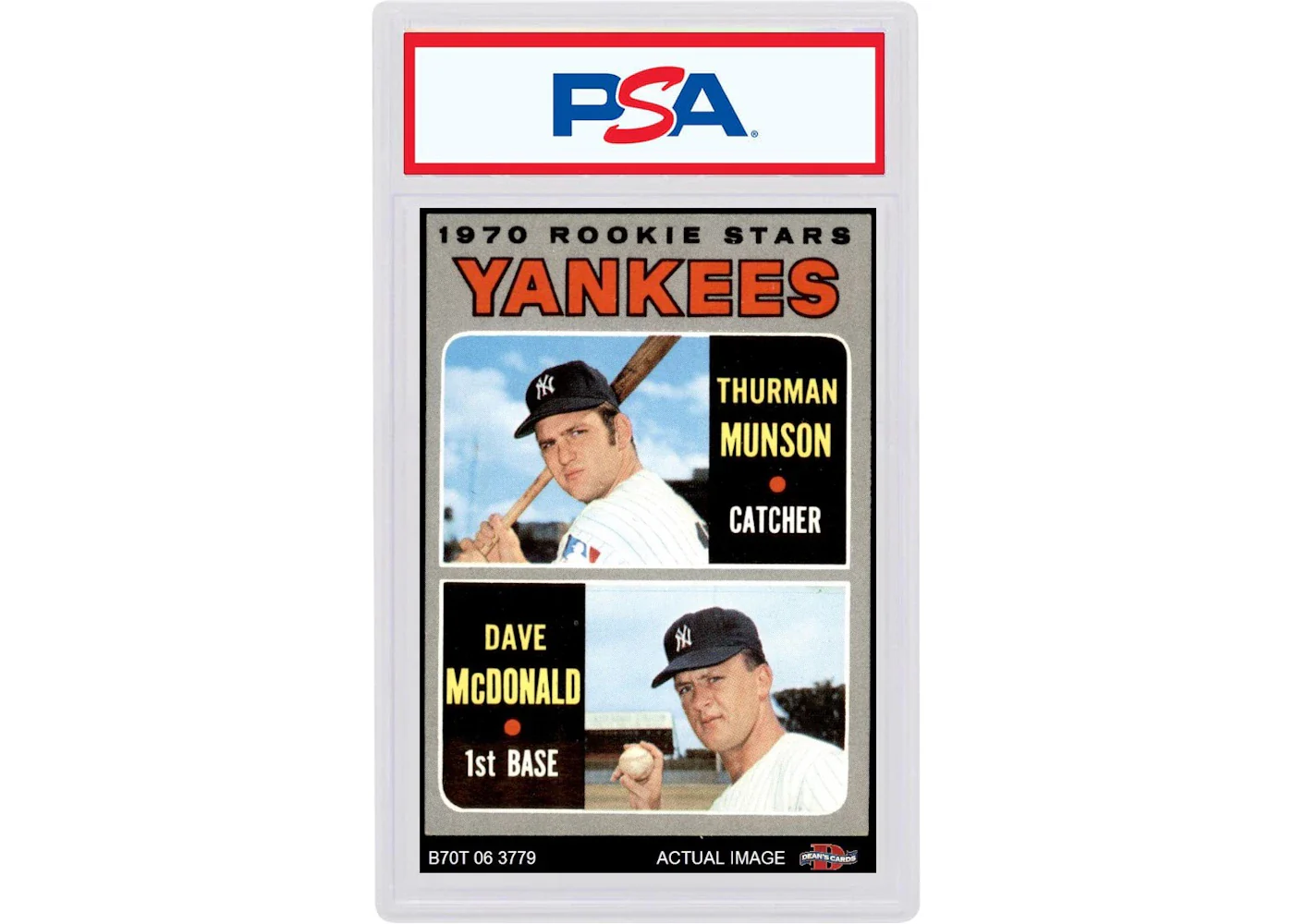 1970 Topps 189 Yankees Rookies T.Munson/D.Mcdonald (PSA or BGS Graded)