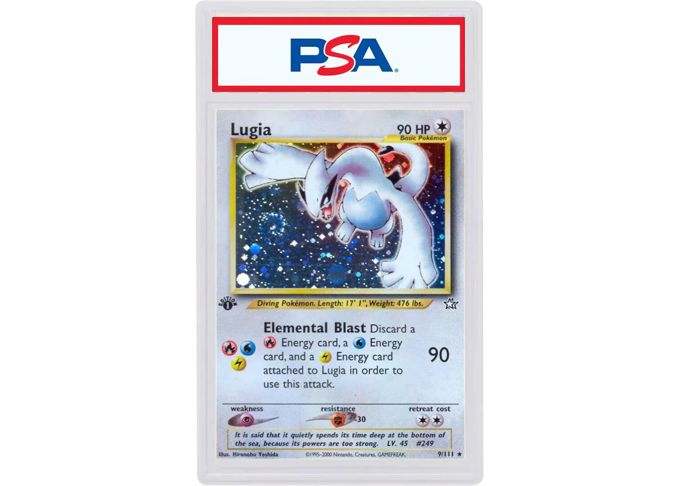 2000 Pokemon Neo Genesis 1st Edition 9 Lugia-Holo (PSA or BGS Graded)