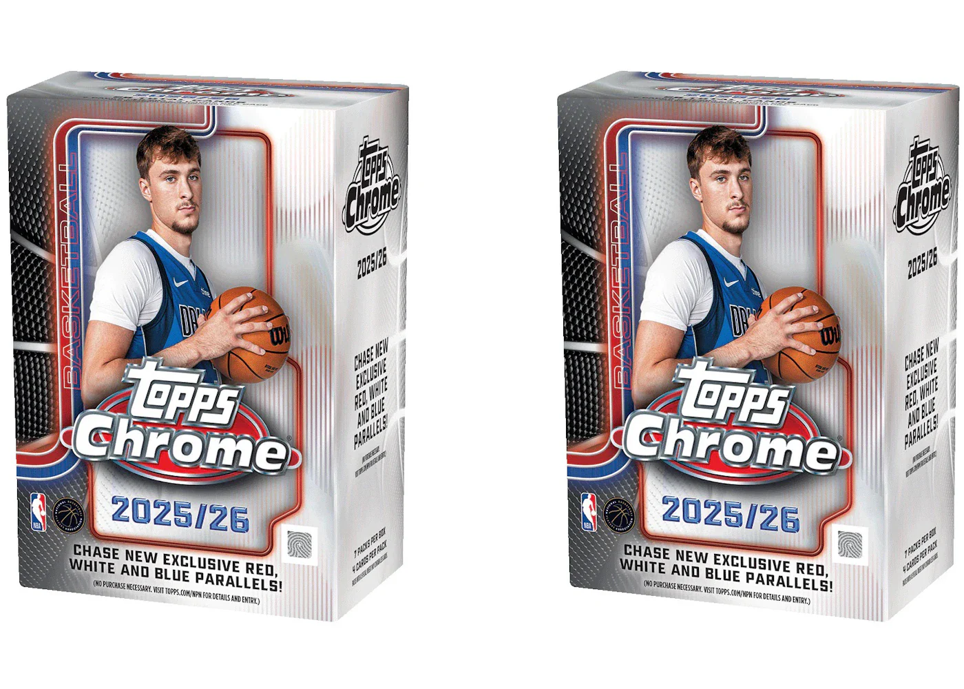 2025-26 Topps Chrome Basketball Value Box 2x Lot