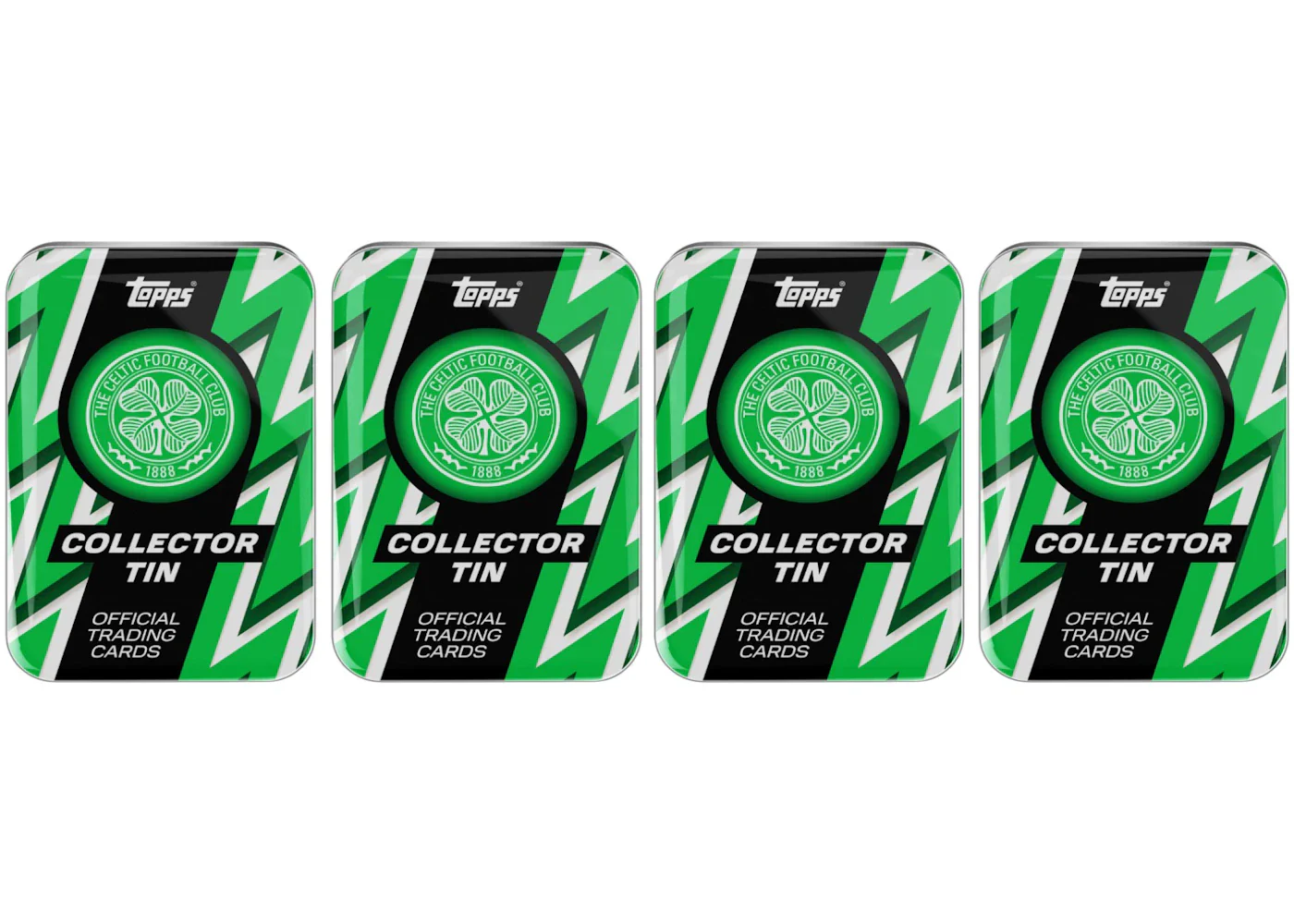 2025-26 Topps FCB Celtic FC Collector Tin 4x Lot