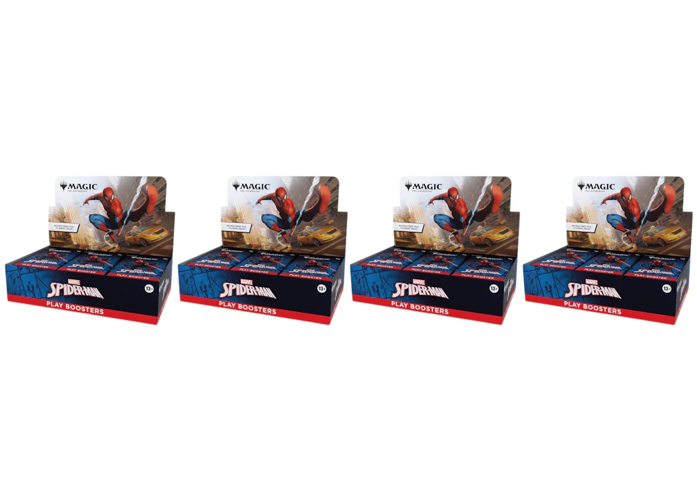 2025 Magic: The Gathering Marvel's Spider-Man Play Booster Box 4x Lot
