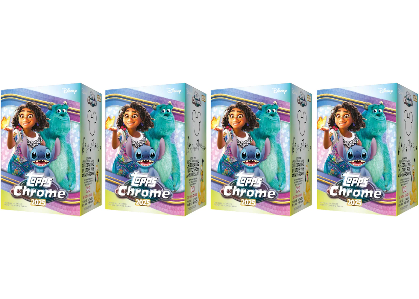2025 Topps Chrome Disney Value Box 4x Lot