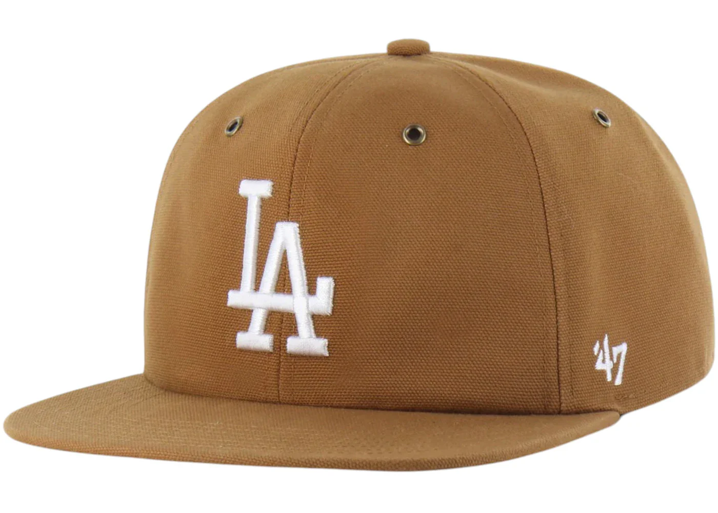 47 Brand x Carhartt MLB Los Angeles Dodgers Captain Rl Relaxed Fit Cap Brown
