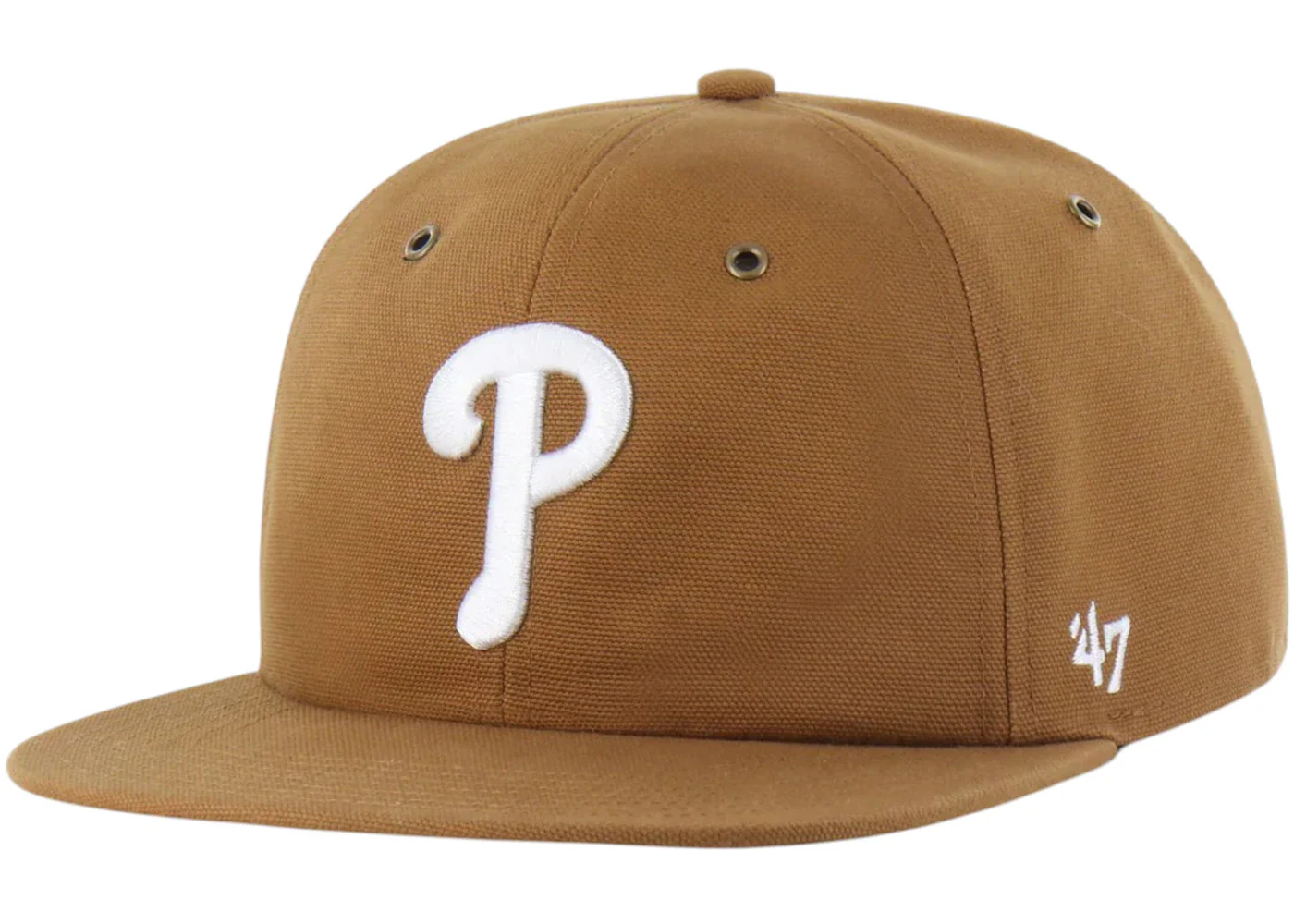 47 Brand x Carhartt MLB Philadelphia Phillies Captain Relaxed Fit Cap Brown