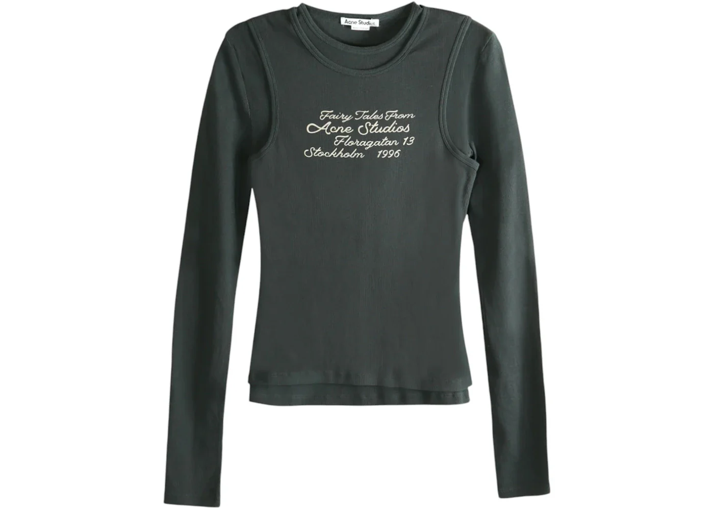 Acne Studios Women's Layered Logo T-shirt Black