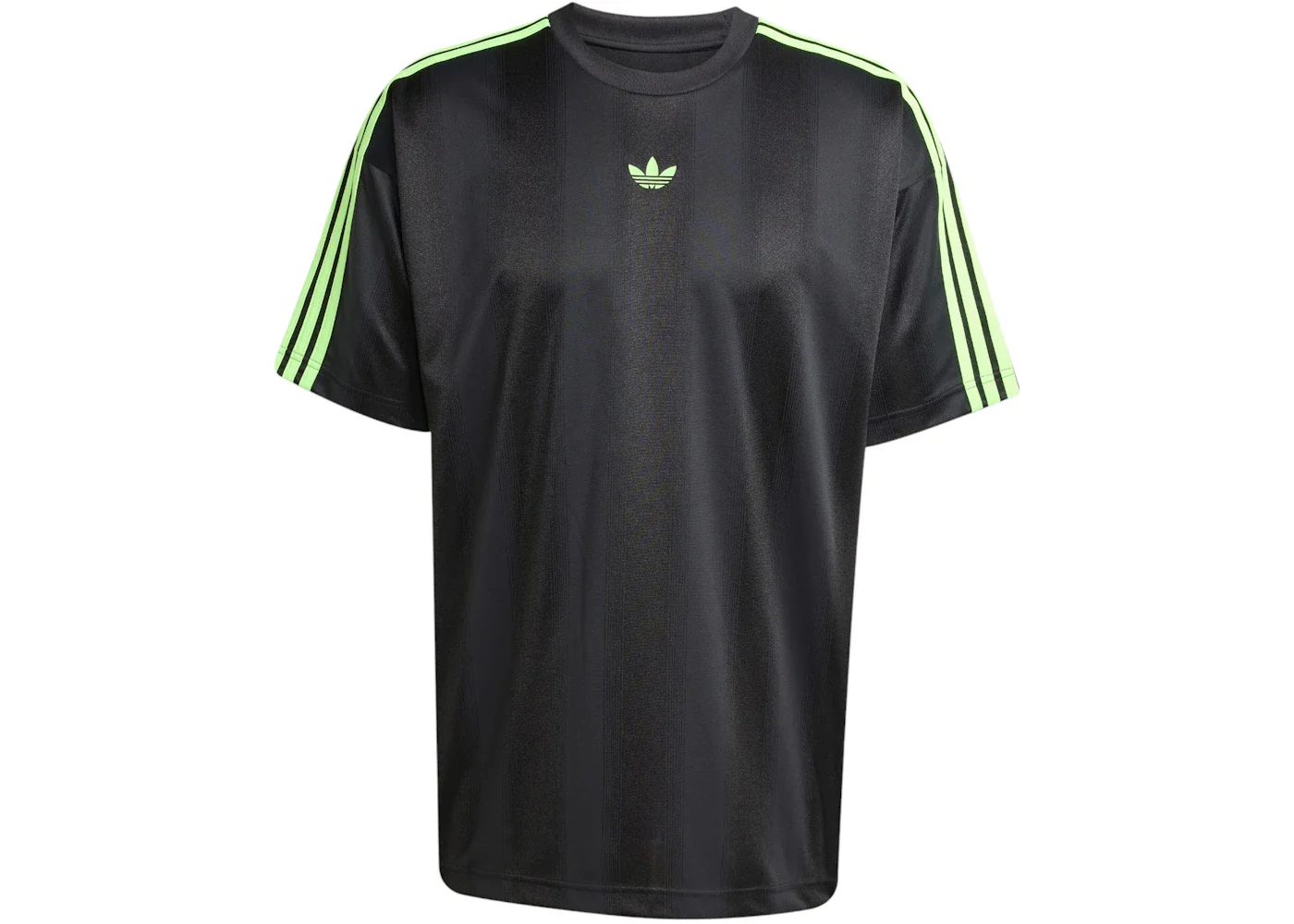 adidas Adicolor Jacquard Jersey Black Signal Green
