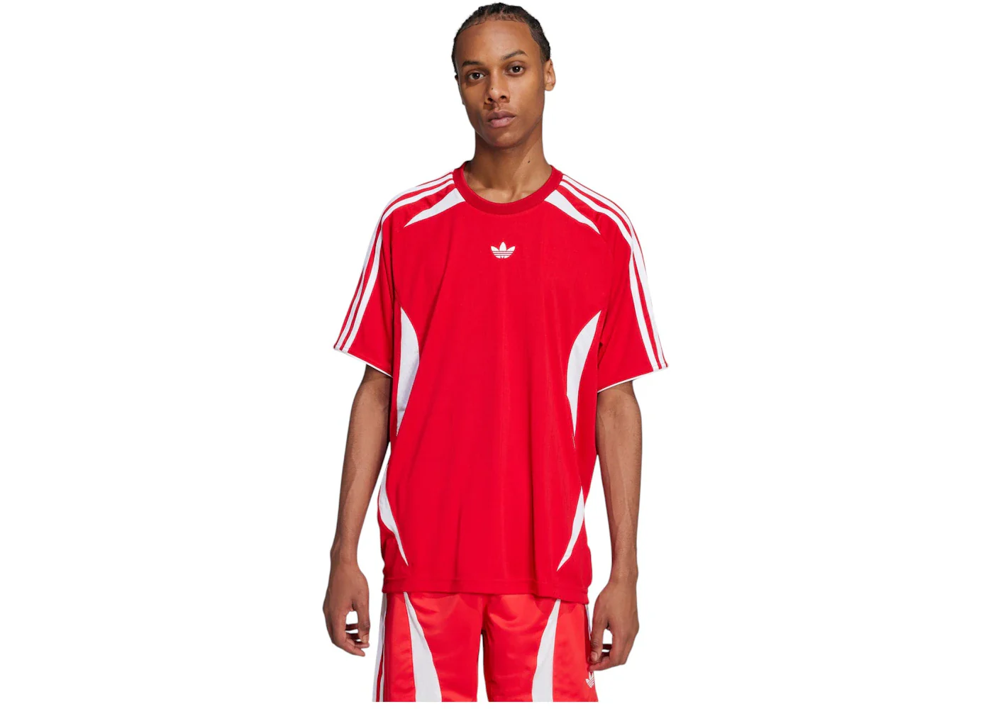 adidas Adicolor Teamgeist Tee Better Scarlet White
