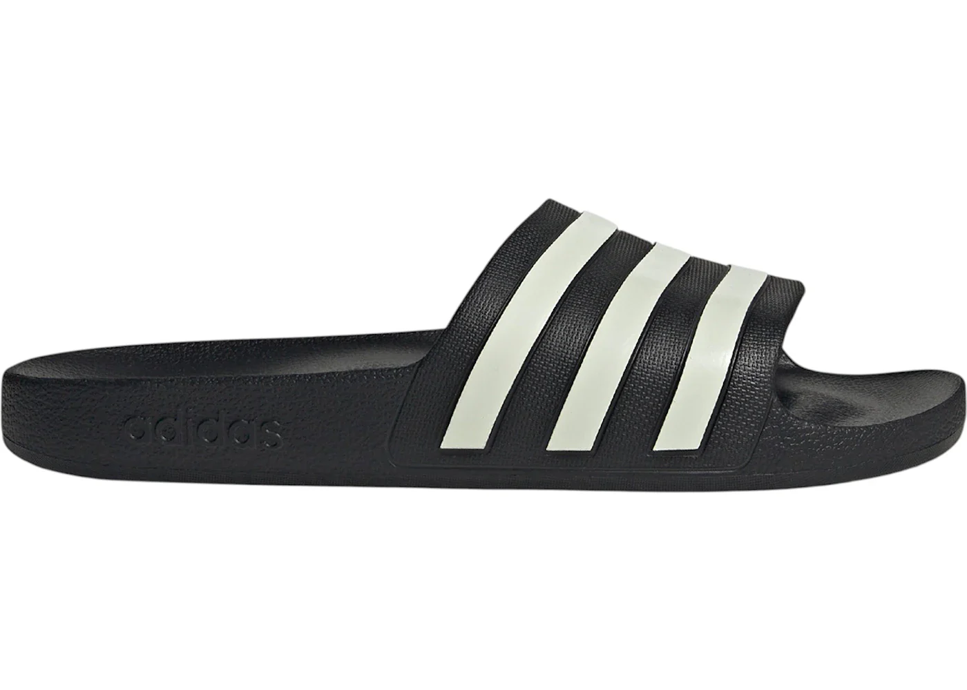 adidas Adilette Aqua Slides Black Ivory