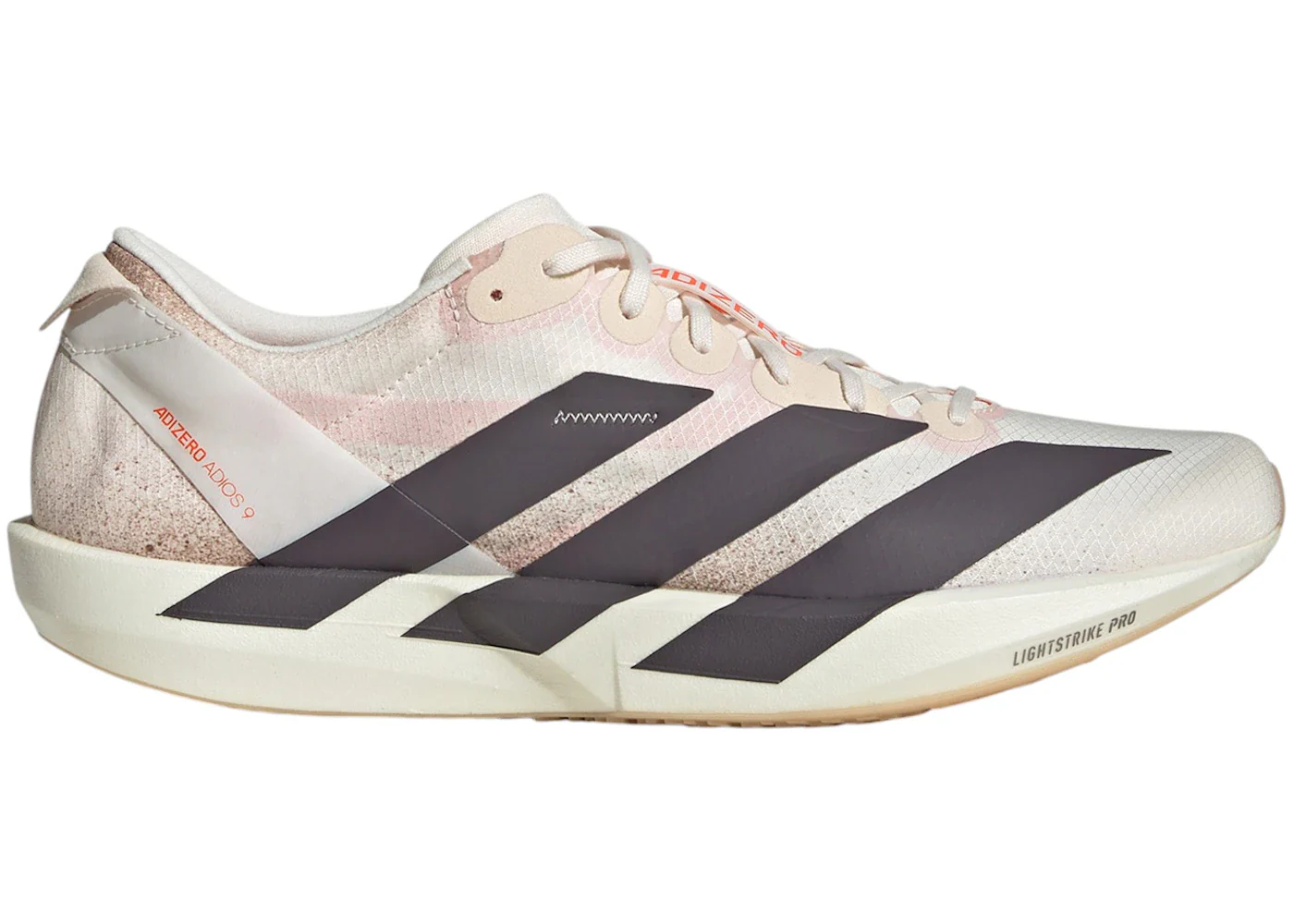 adidas Adizero Adios 9 Chalk White Grey Strata Impact Orange