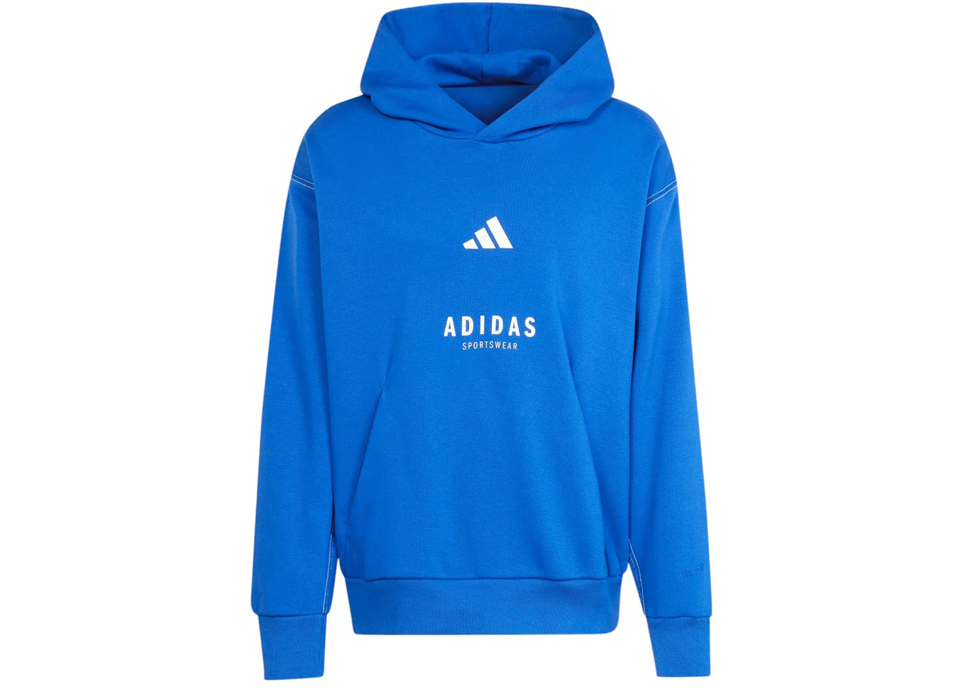 adidas All Szn Fleece Graphic Hoodie Royal Blue Off White