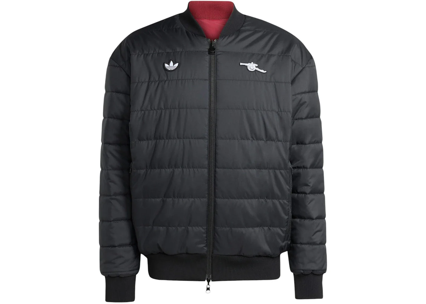 adidas Arsenal Terrace Icons Jacket Team Coll Burgundy Black