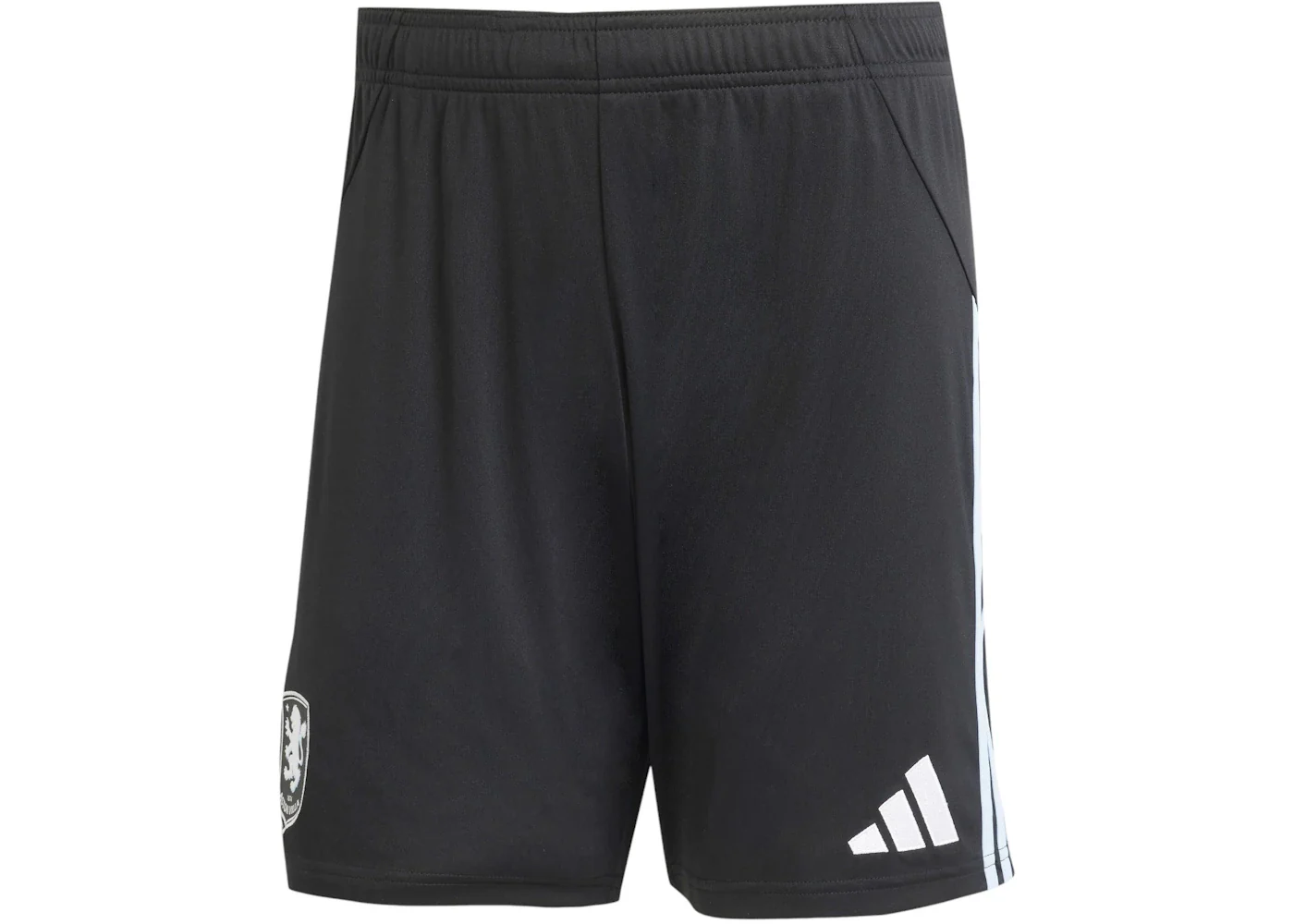 adidas Aston Villa FC 25/26 Away Shorts Black Glow Blue