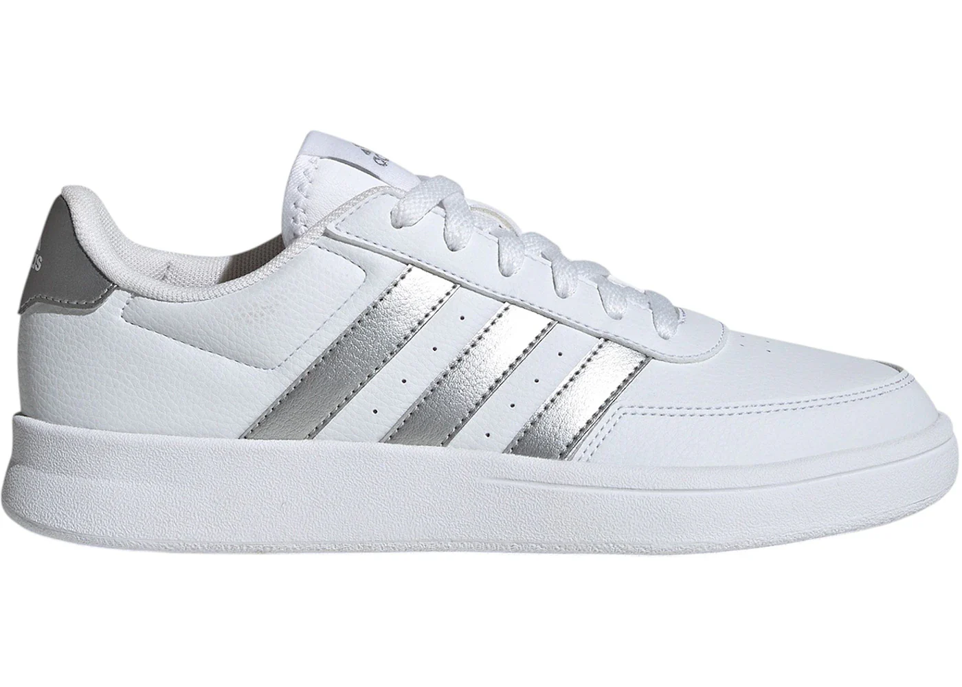 adidas Breaknet 2.0 White Silver Metallic (Women's)