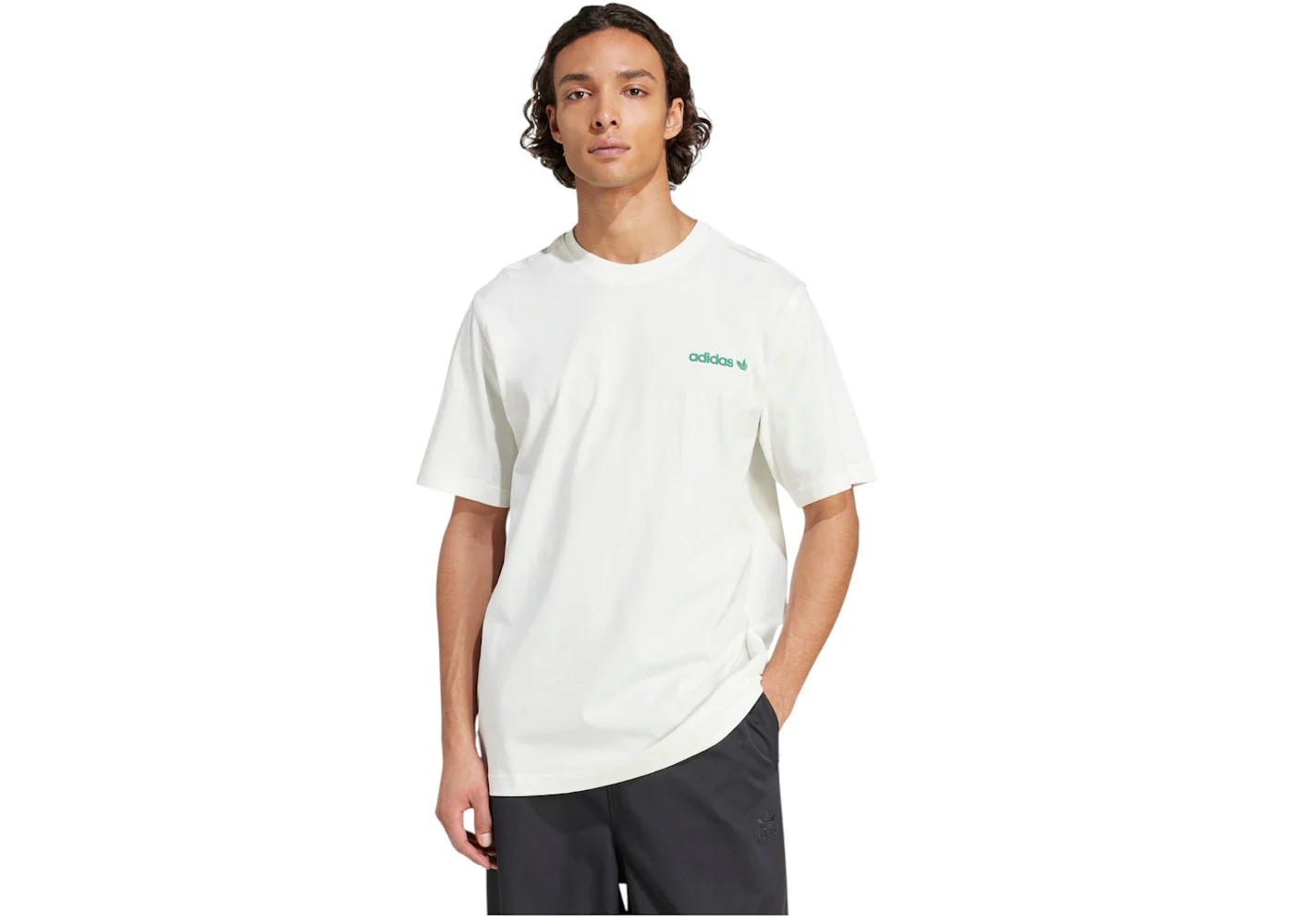 adidas Calm Coffee Bear Graphic T-Shirt Off White