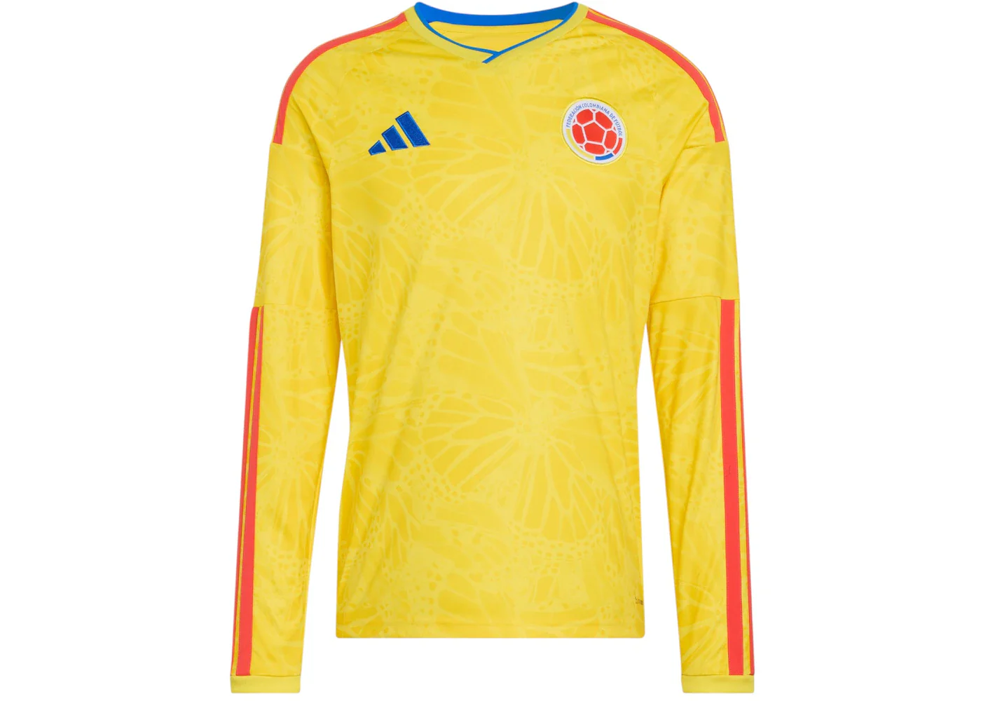 adidas Colombia 2026 Home Long Sleeve Jersey Impact Yellow