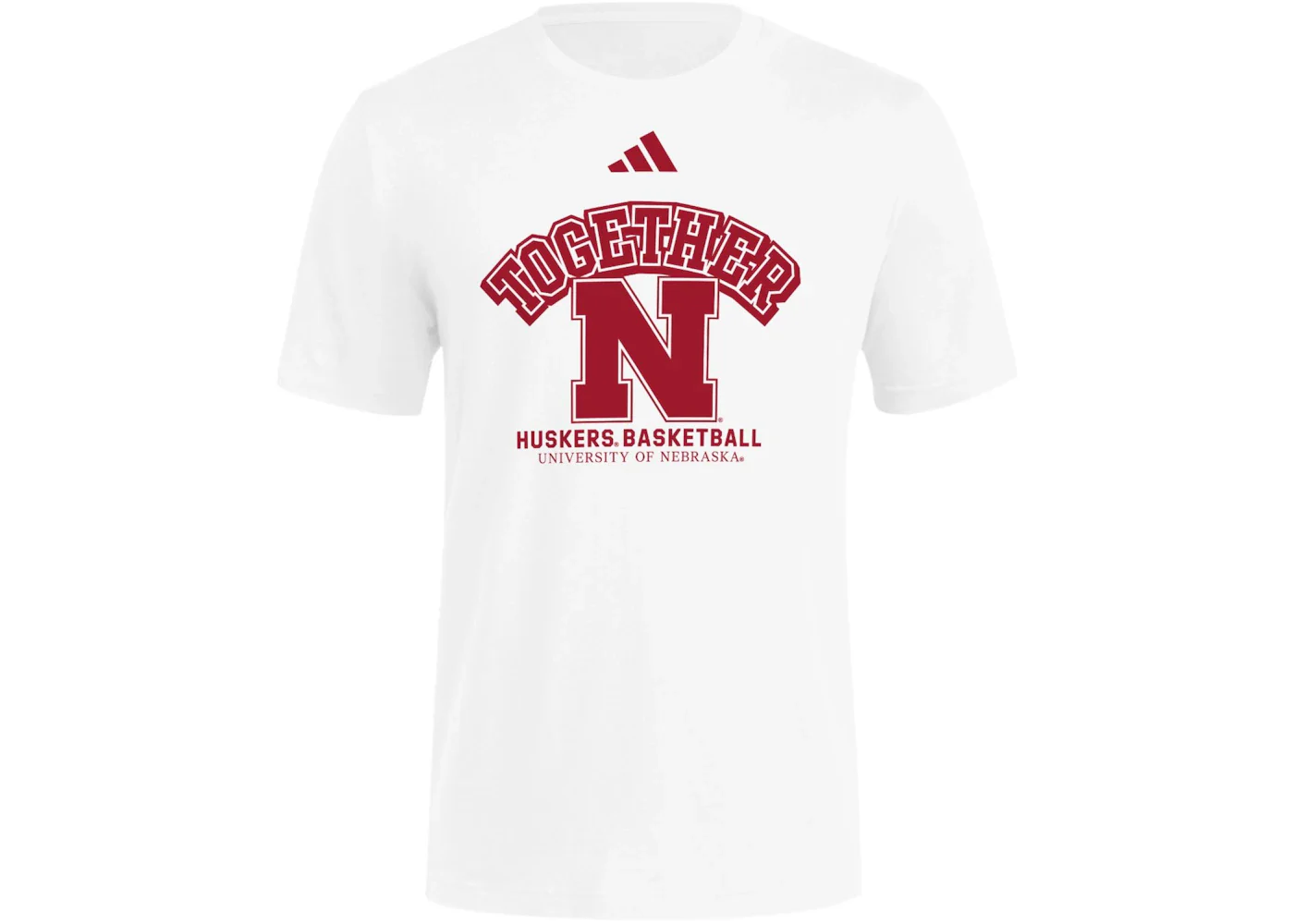 adidas Cornhuskers College Shooting Shirt Nebraska White Multi