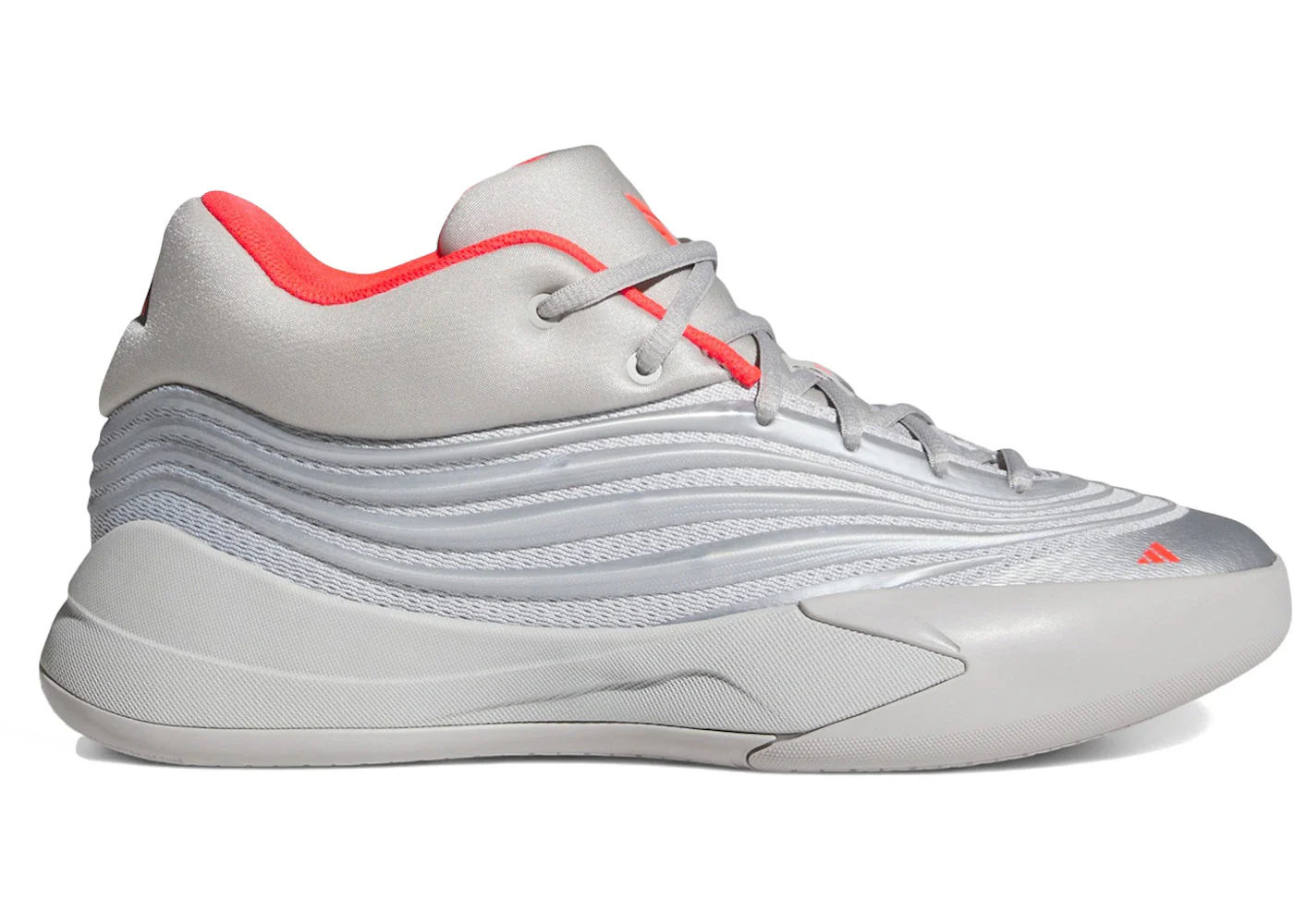adidas Dame 10 Silver Metallic Lucid Red