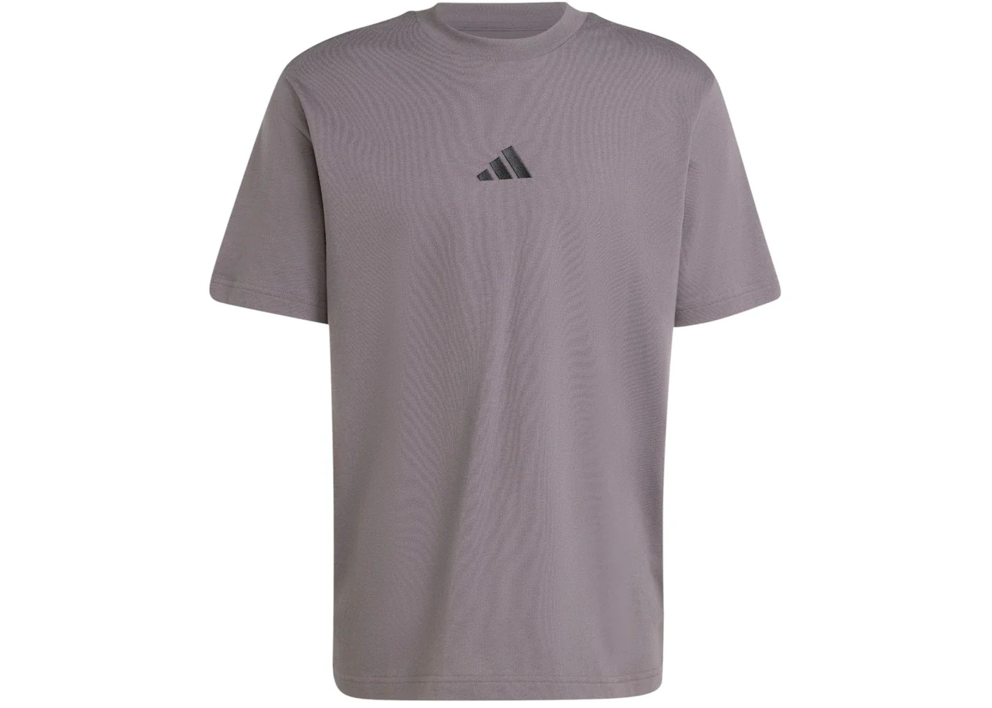 adidas Essentials Small Logo Single Jersey T-Shirt Grey Strata Black