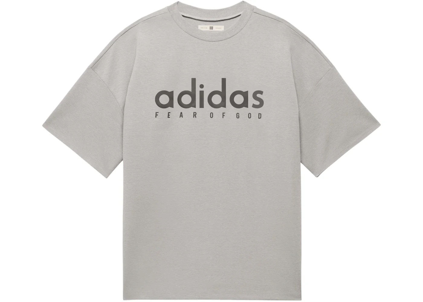 adidas Fear Of God Athletics Quickdry Jersey S/S Tee Medium Grey Heather