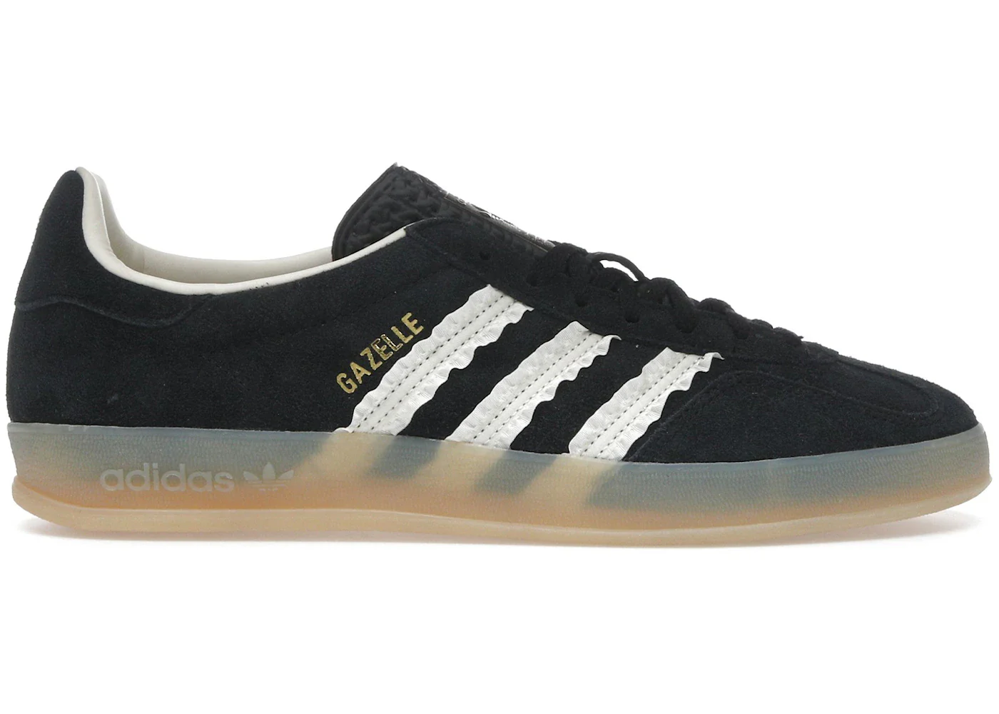 adidas Gazelle Indoor Core Black Cream White Gum (Women's)