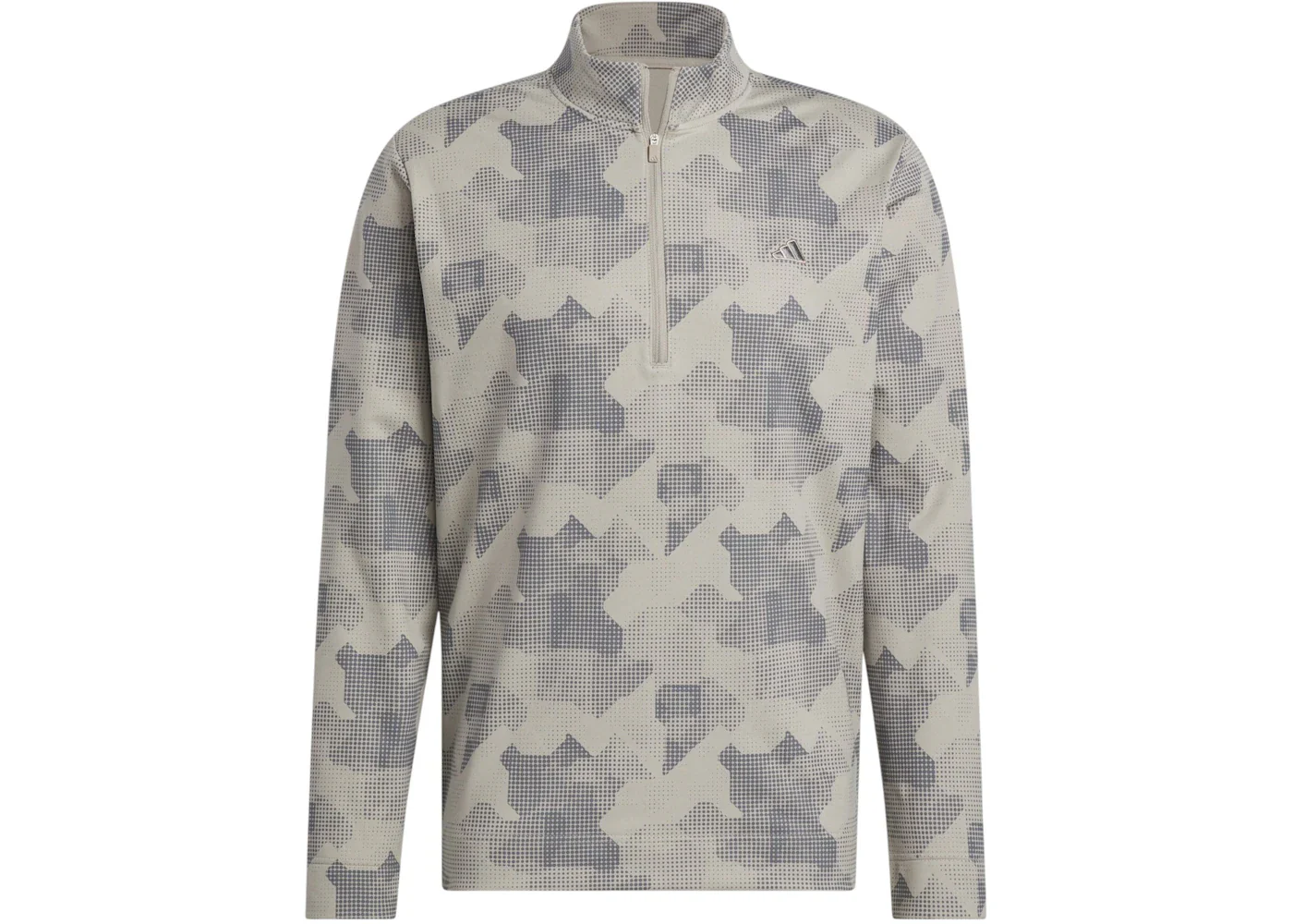 adidas Go-To Printed Quarter-Zip Sweatshirt Putty Beige