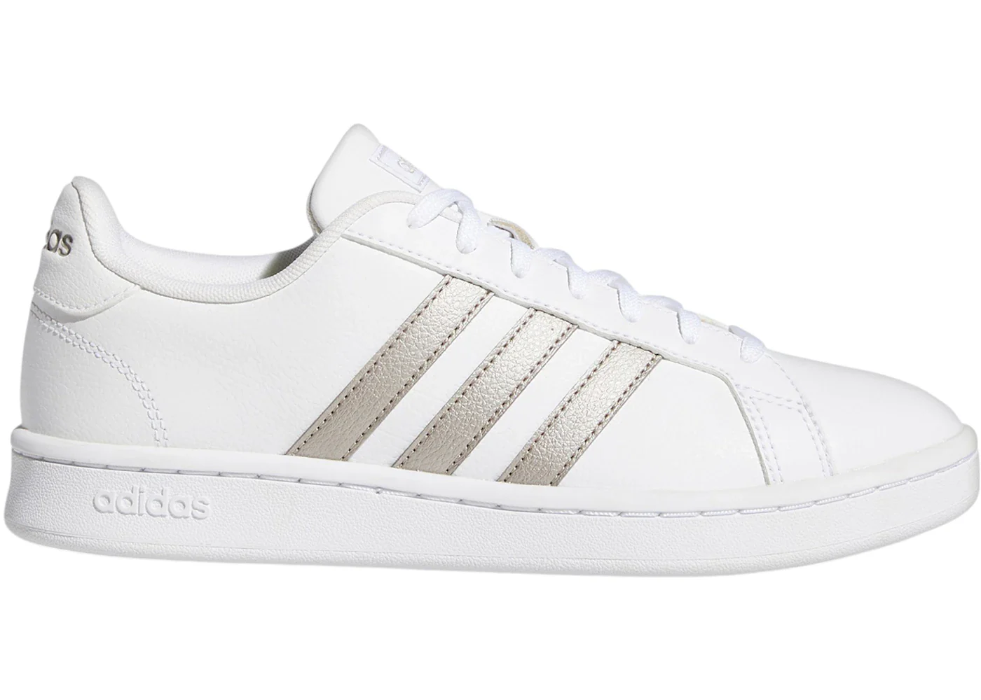 adidas Grand Court White Platinum Metallic (Women's)