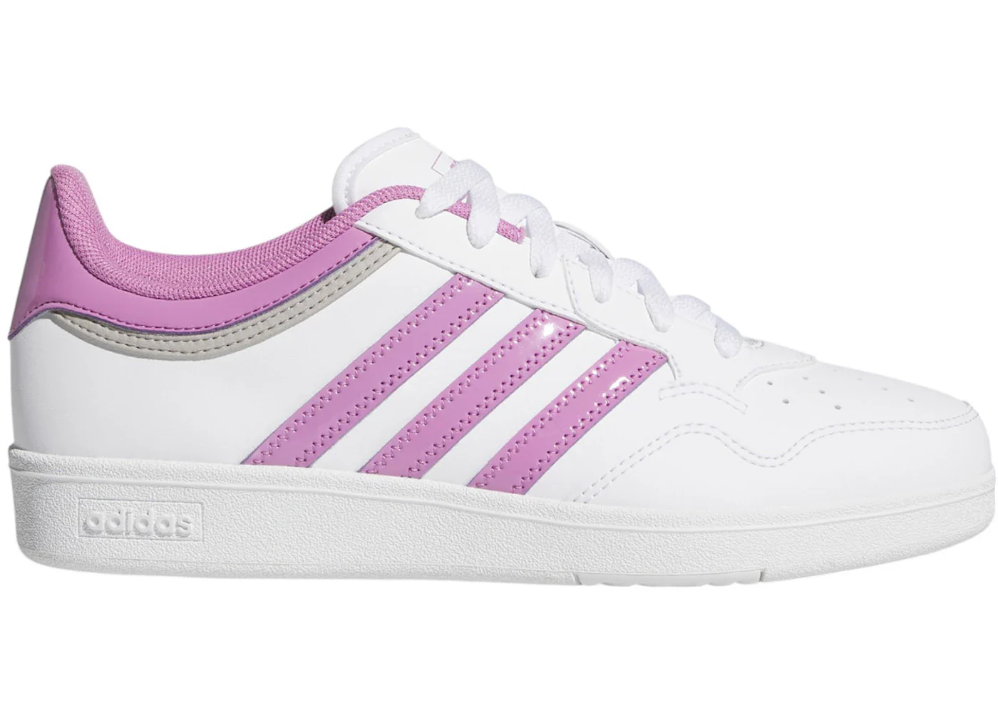 adidas Hoops 4.0 Cloud White Preloved Purple Grey Two (Women's)