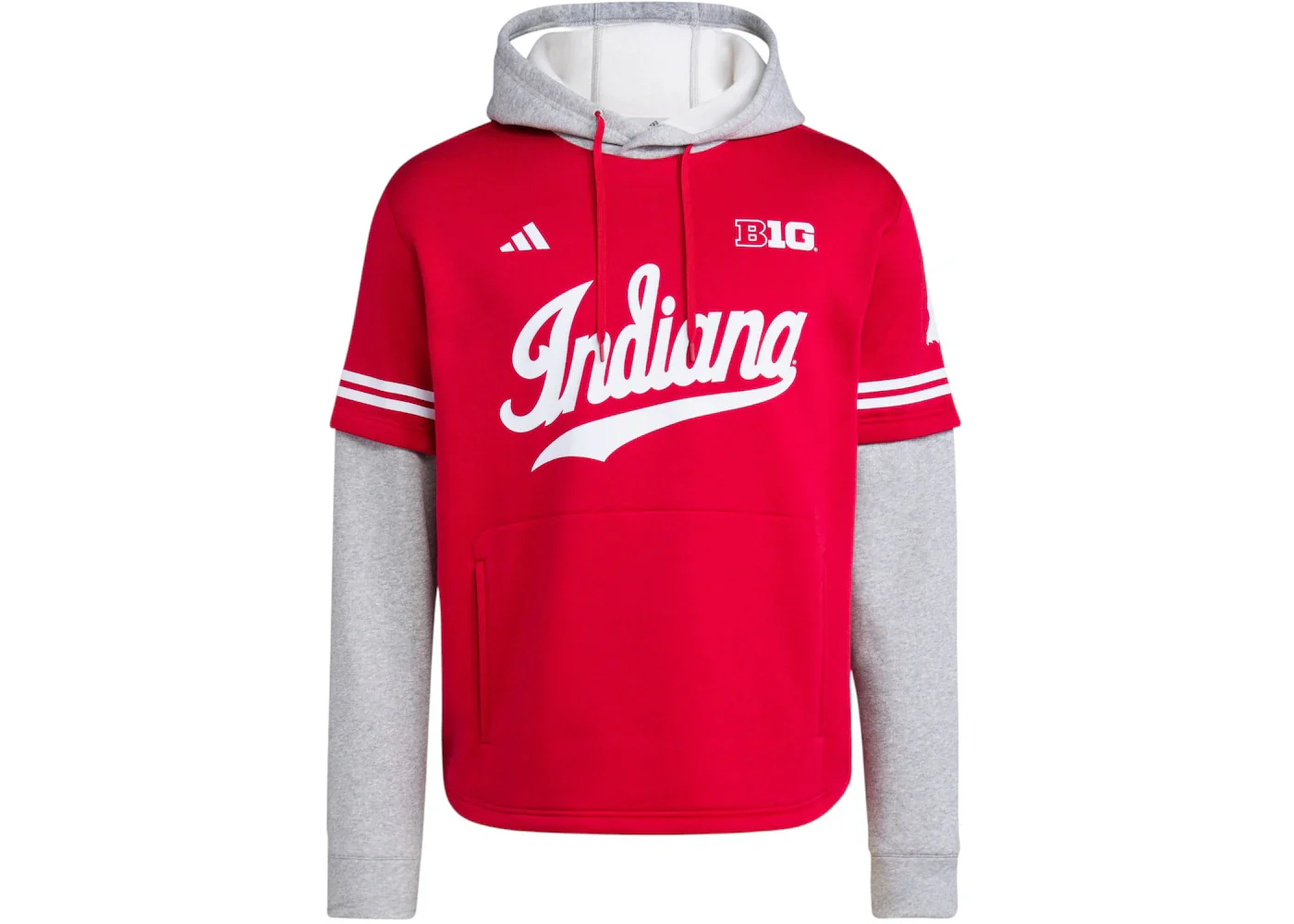 adidas Hoosiers Hooded Jersey Indiana Team Victory Red