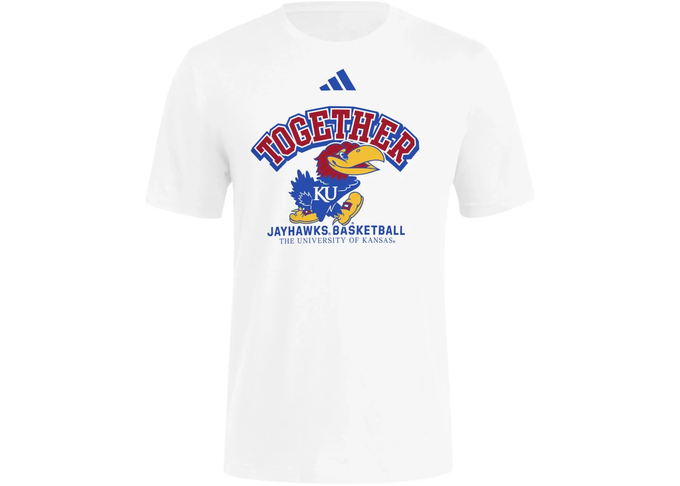 adidas Jayhawks College Shooting Shirt Kansas White Multi