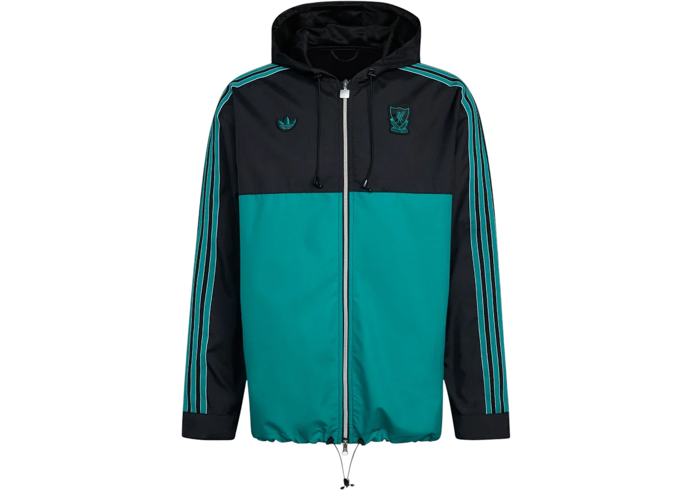 adidas Liverpool FC Terrace Icons Parka Black Sea Green