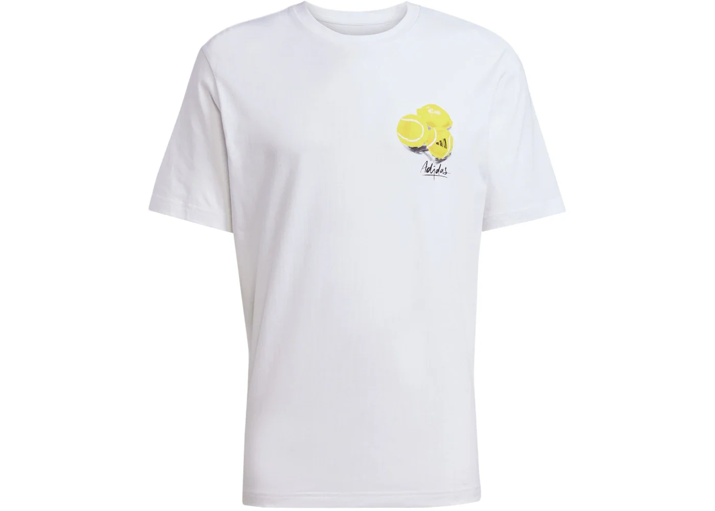 adidas Lounge Still Life Lemons Graphic Tee White