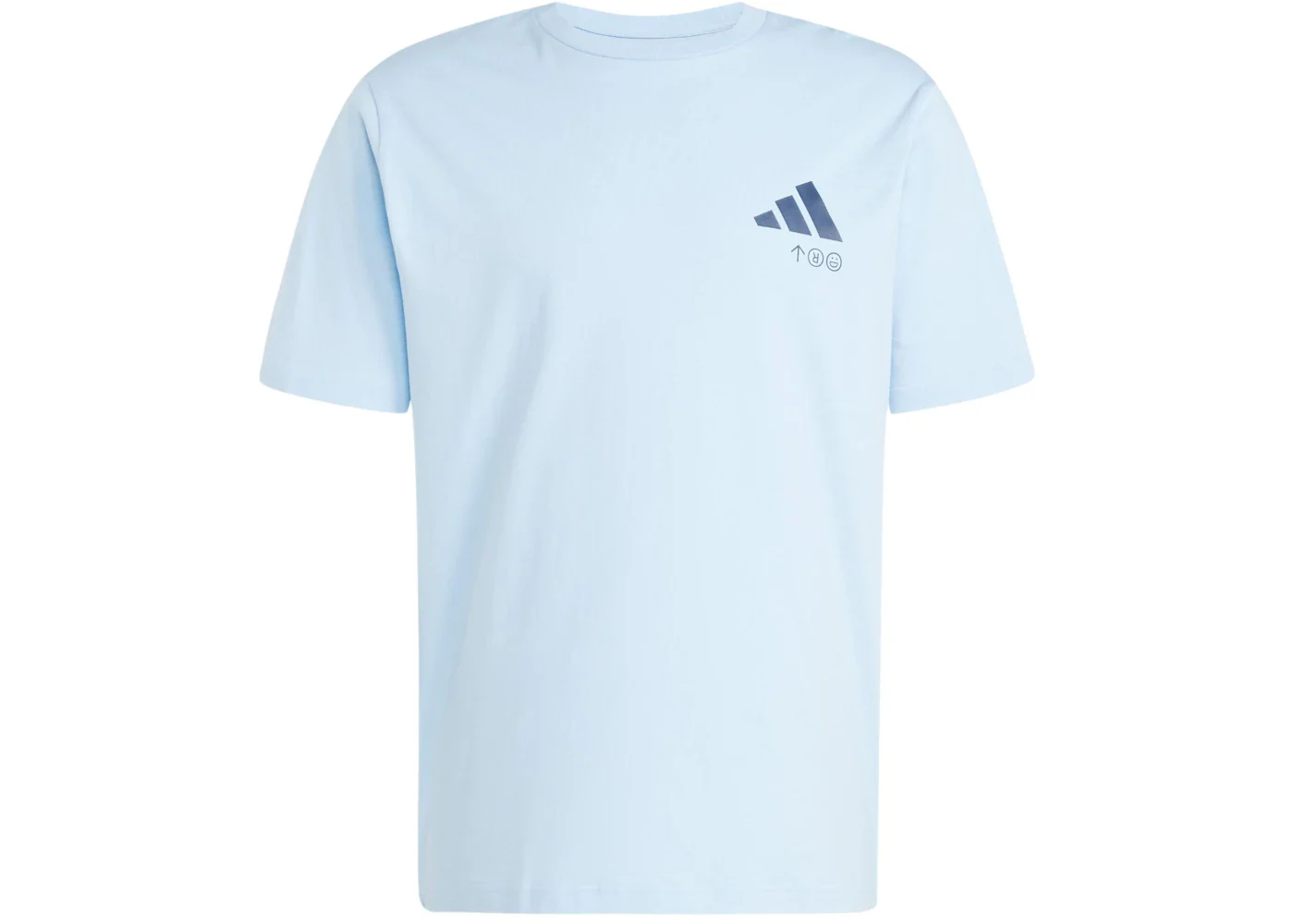 adidas Lounge Verbiage Friends Of Graphic Tee Glow Blue