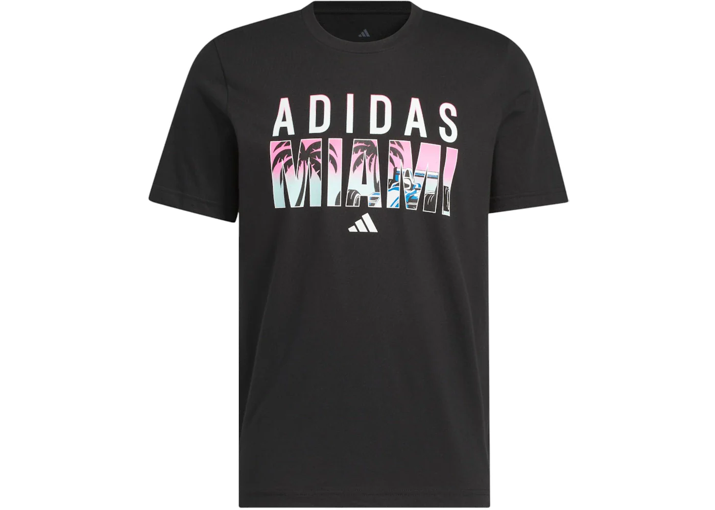 adidas Motorsport Vibes Graphic Tee Miami Black