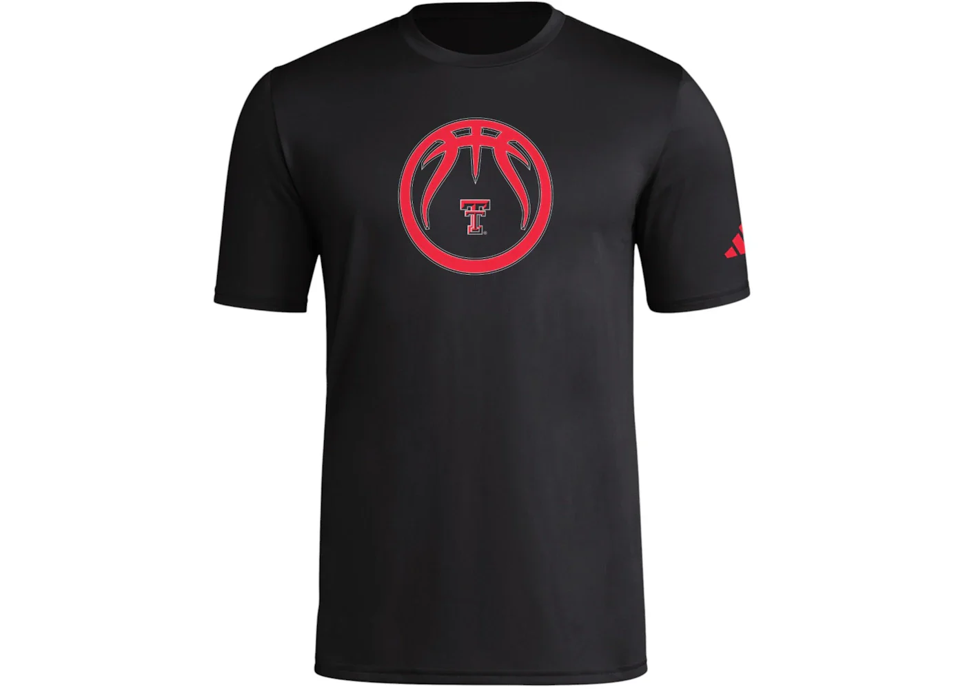 adidas Raiders Short Sleeve Pregame Tee Red Black