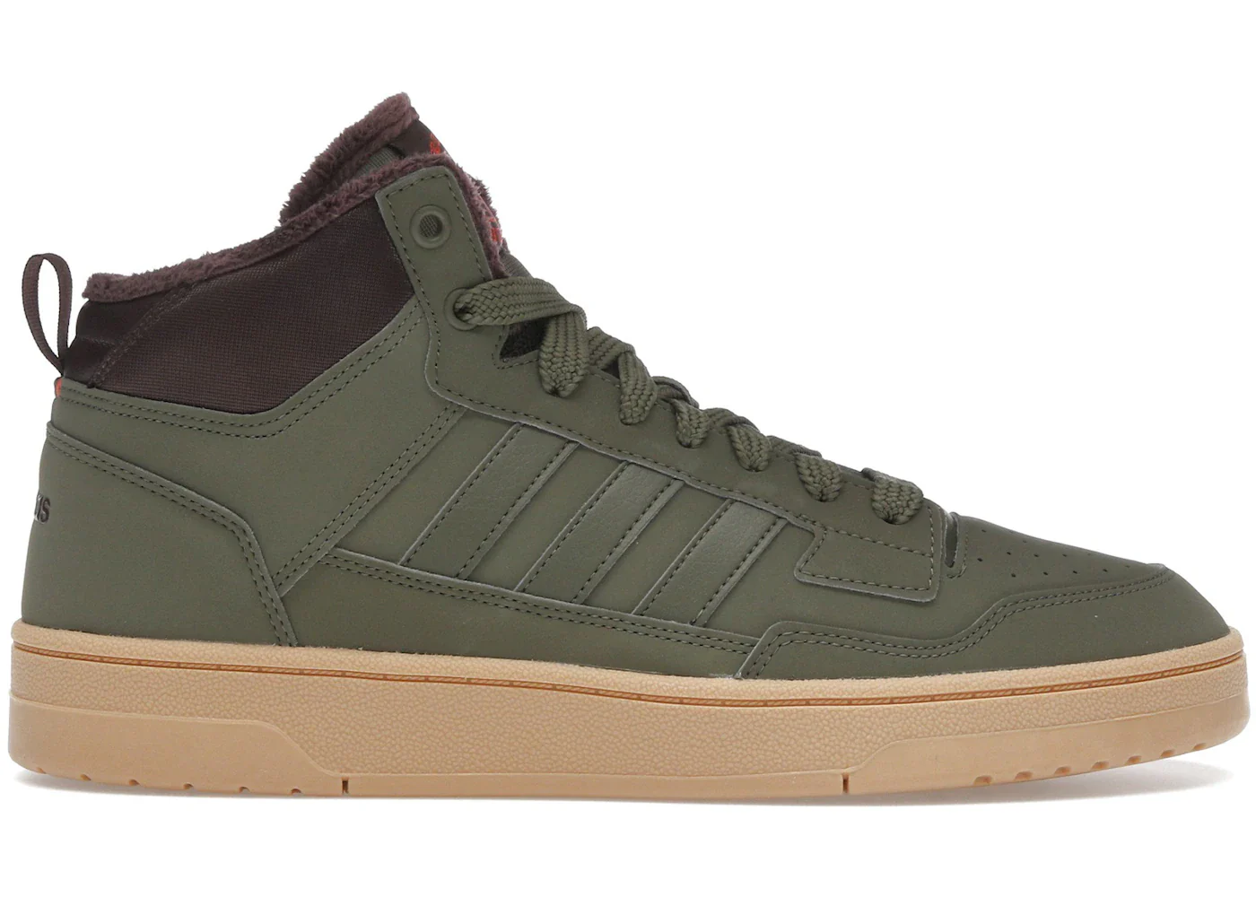 adidas Rapid Court Mid Winterized Olive Strata Shadow Brown Gum