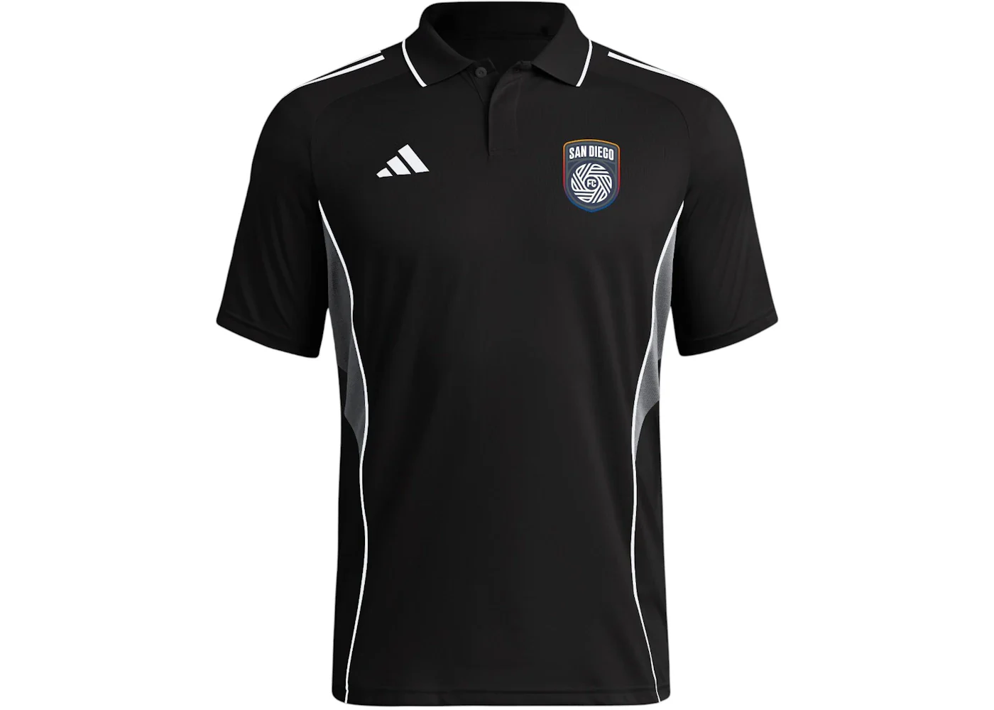 adidas San Diego FC Tiro 25 Competition Polo Shirt Black White Mls-Sdi-3pp