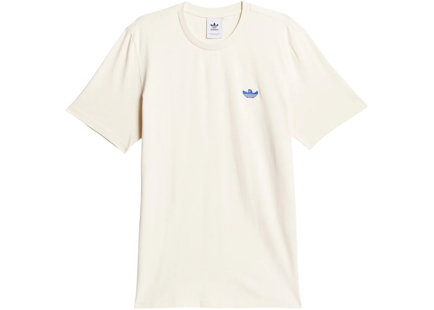 adidas Shmoofoil Featherweight Short Sleeve T-Shirt Wonder White Royal Blue