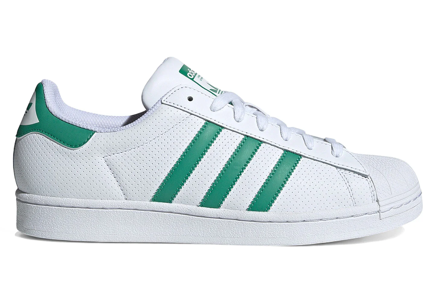 adidas Superstar White Semi Court Green
