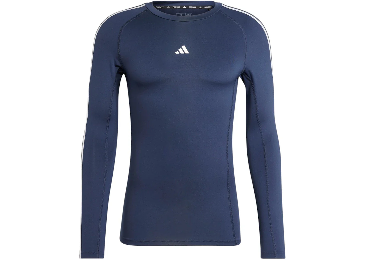 adidas Techfit Compression 3-Stripes Long Sleeve Long-Sleeve Top Legend Ink