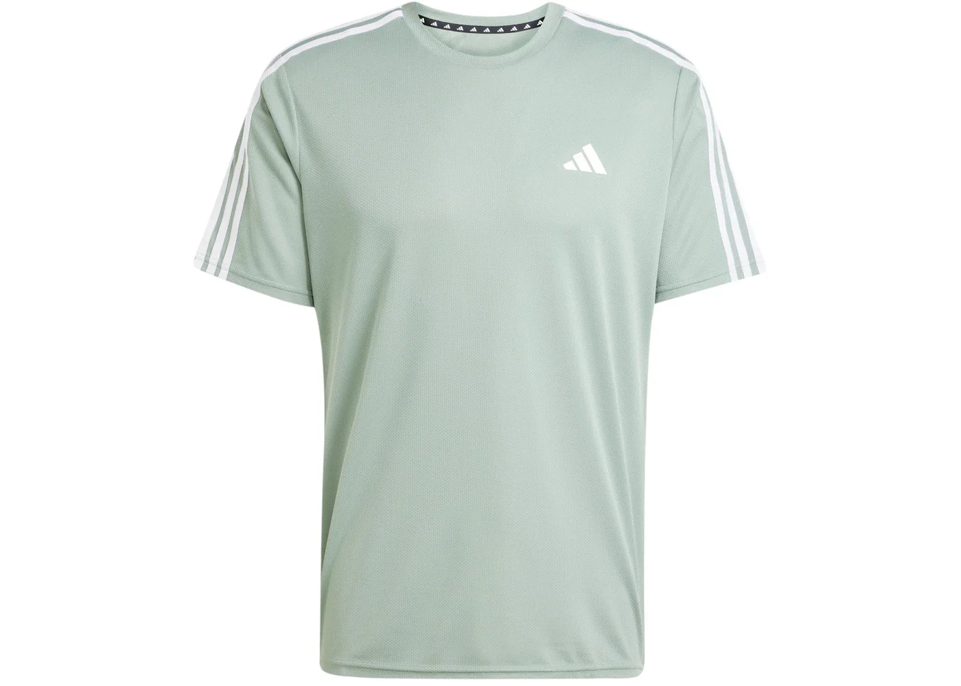 adidas Train Essentials 3-Stripes T-Shirt Silver Green White