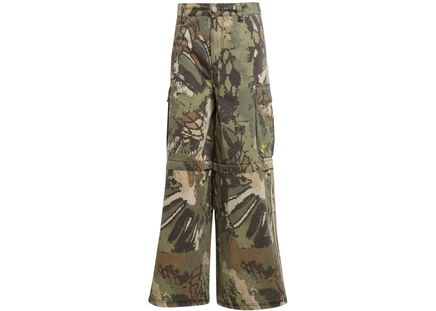 adidas ZipOff Camo Men Cargo Pants Orbit Green