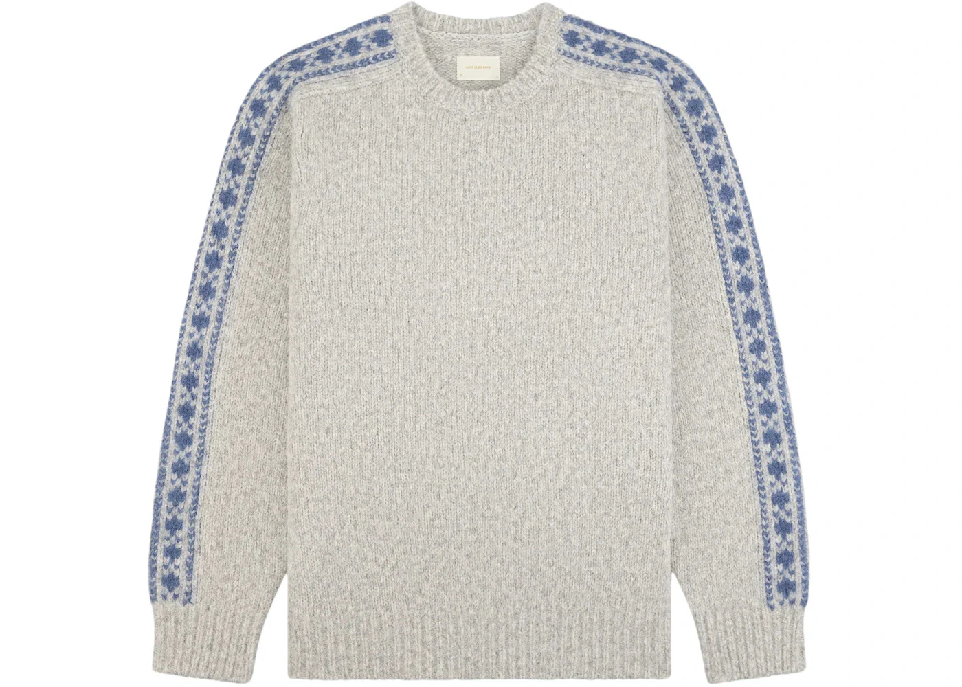 Aime Leon Dore Jacquard Stripe Alpaca Sweater Gray