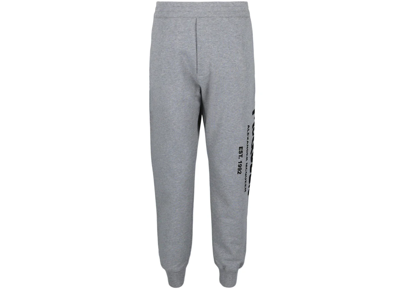 Alexander McQueen Graffiti Logo Sweatpants Grey Black