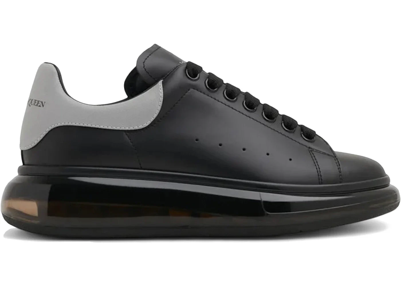 Alexander McQueen Oversized Clear Sole Black Grey