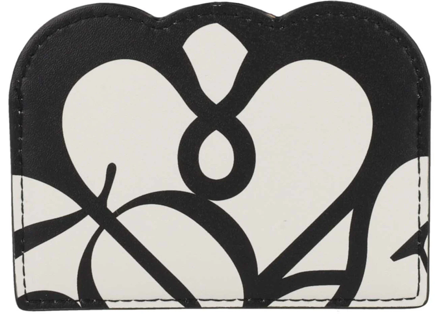 Alexander McQueen Seal Logo Card Holder Ivory/Black