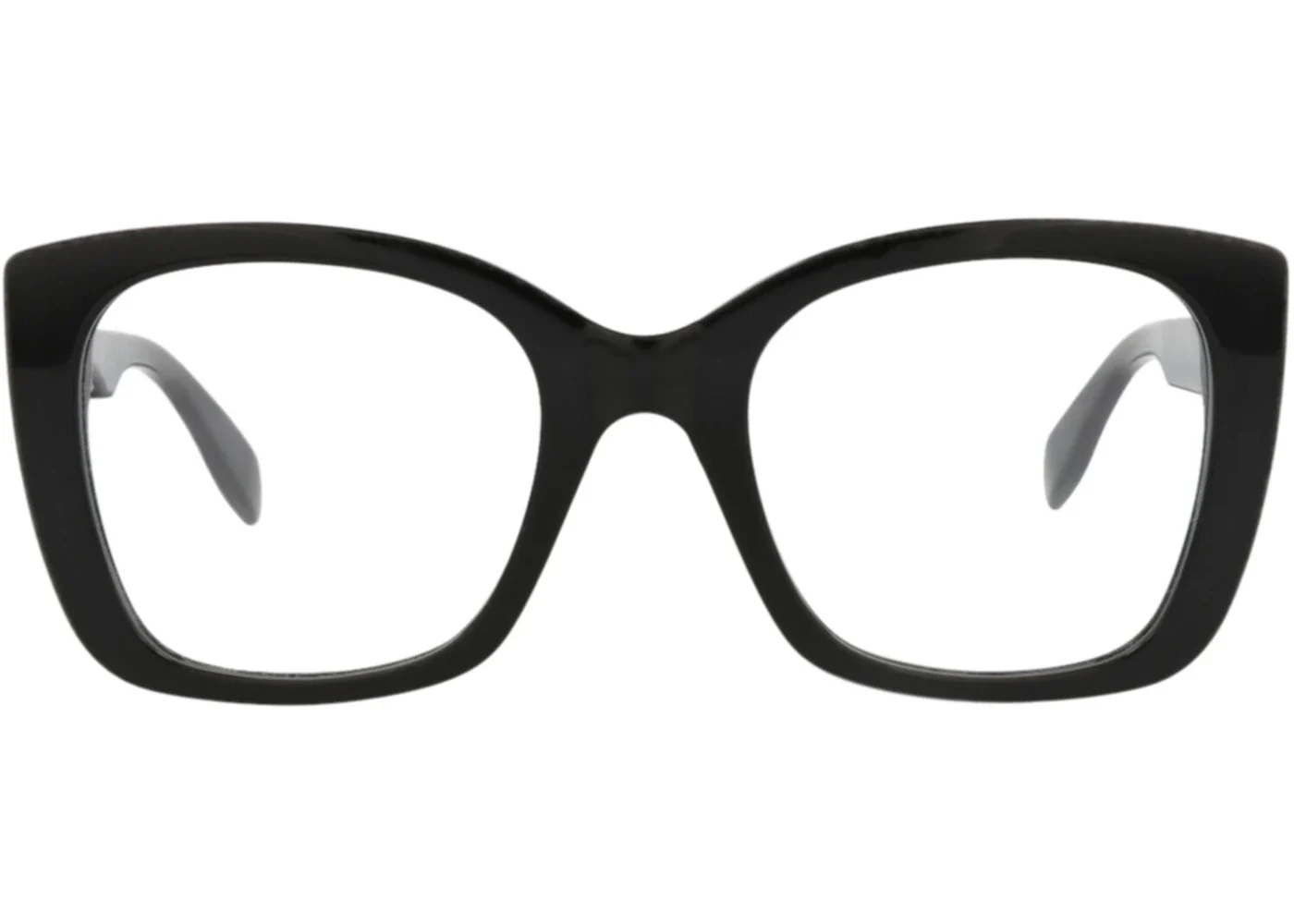 Alexander McQueen Square-Frame Acetate Optical Frames Black Black Transparent (AM0351O-30012329-002)