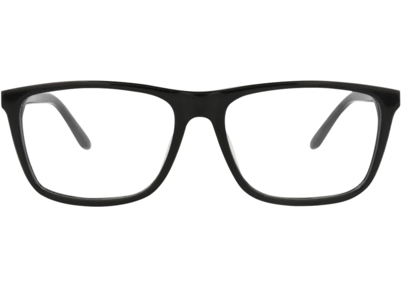 Alexander McQueen Square-Frame Acetate Optical Frames Black Silver Transparent (AM0323O-30010869-001)
