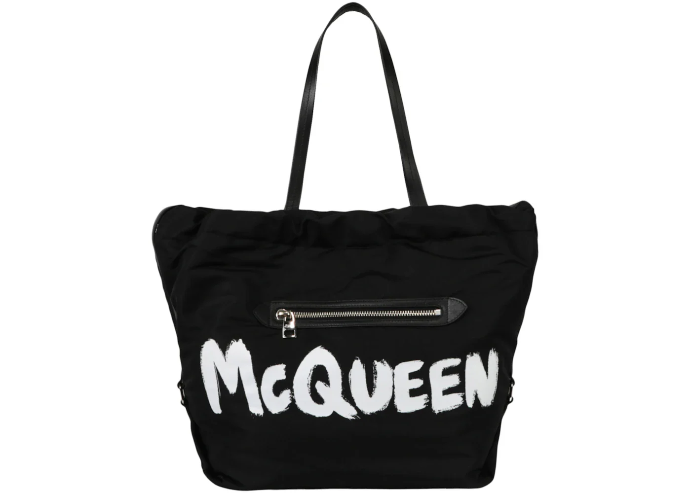 Alexander McQueen The Bundle Large Shoulder Bag Black/White