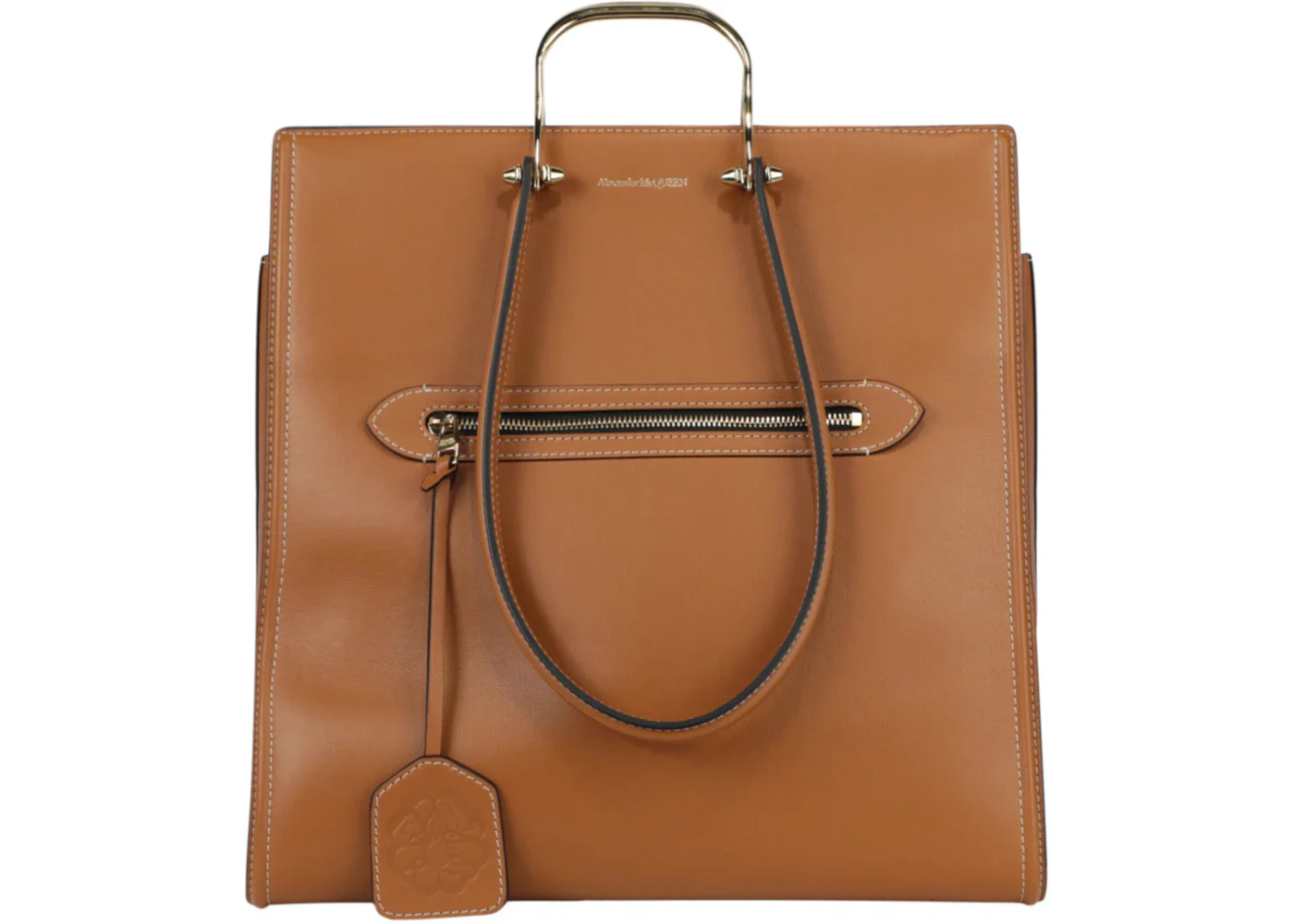 Alexander McQueen The Tall Story Handbag Tan