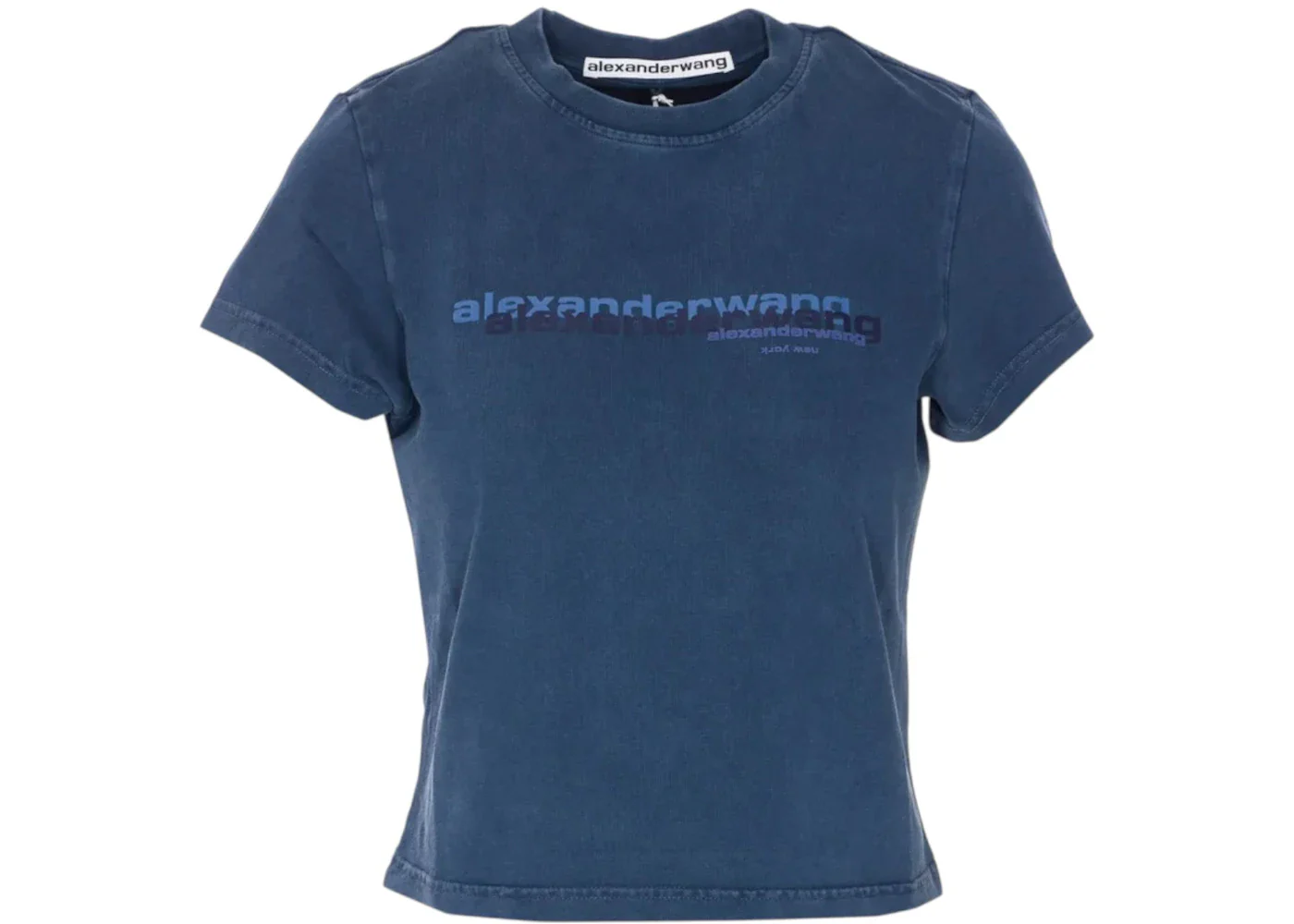 Alexander Wang Shrunken T-shirt Washed Navy